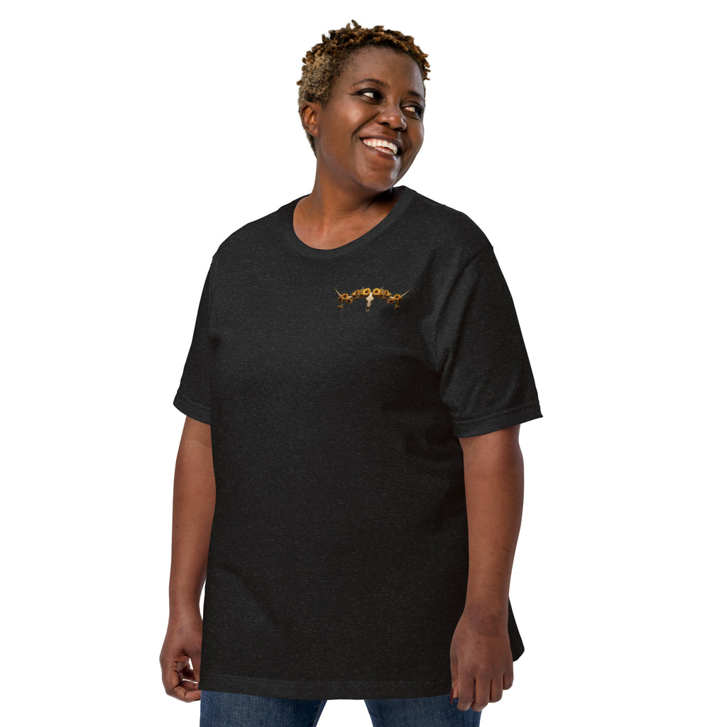 Sunflowers & Steer Unisex T-Shirt - ThatBoutqiueStore