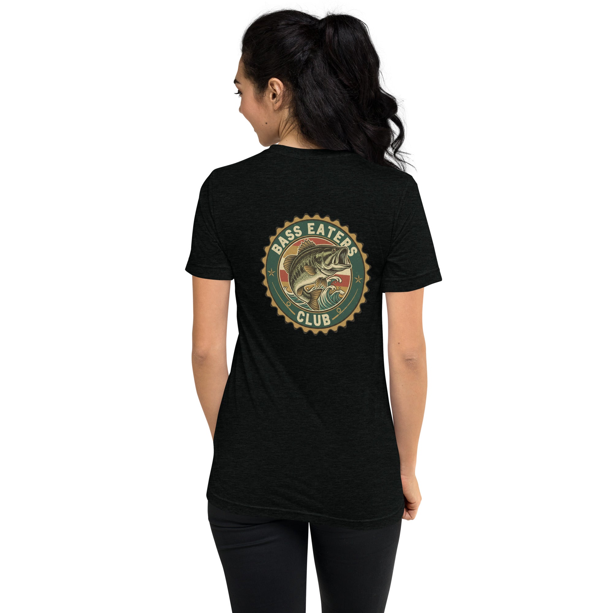 Bass Eaters Club on back with Bass on front Short sleeve t-shirt - ThatBoutqiueStore