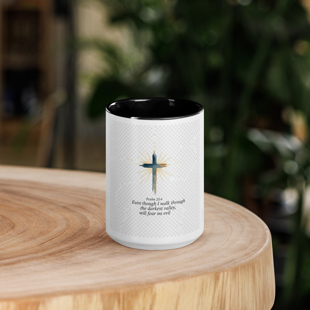 Psalm 23:4 Mug with Color Inside - ThatBoutqiueStore