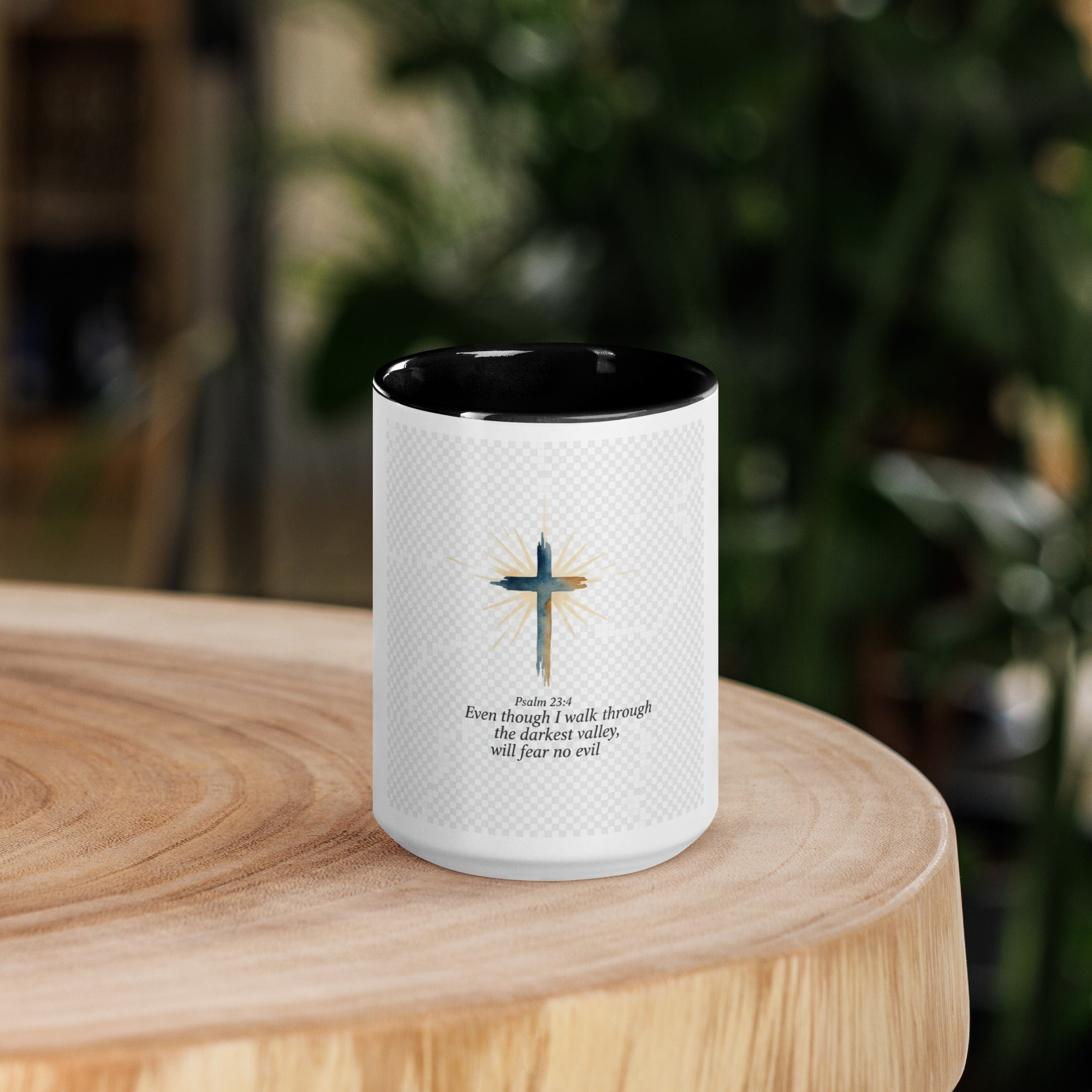 Psalm 23:4 Mug with Color Inside - ThatBoutqiueStore