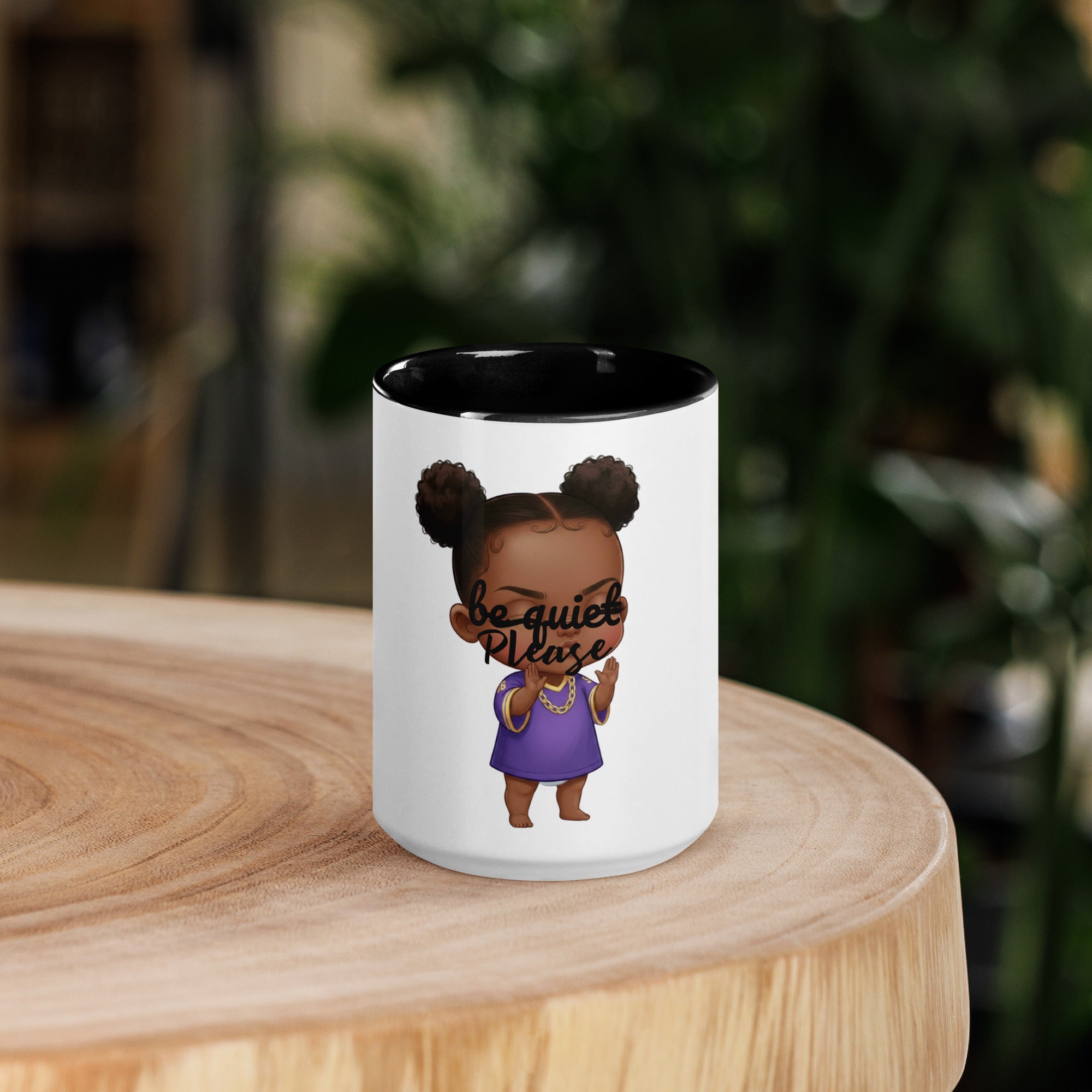 Sasshole Nation Please Be Quiet Mug with Color Inside - ThatBoutqiueStore