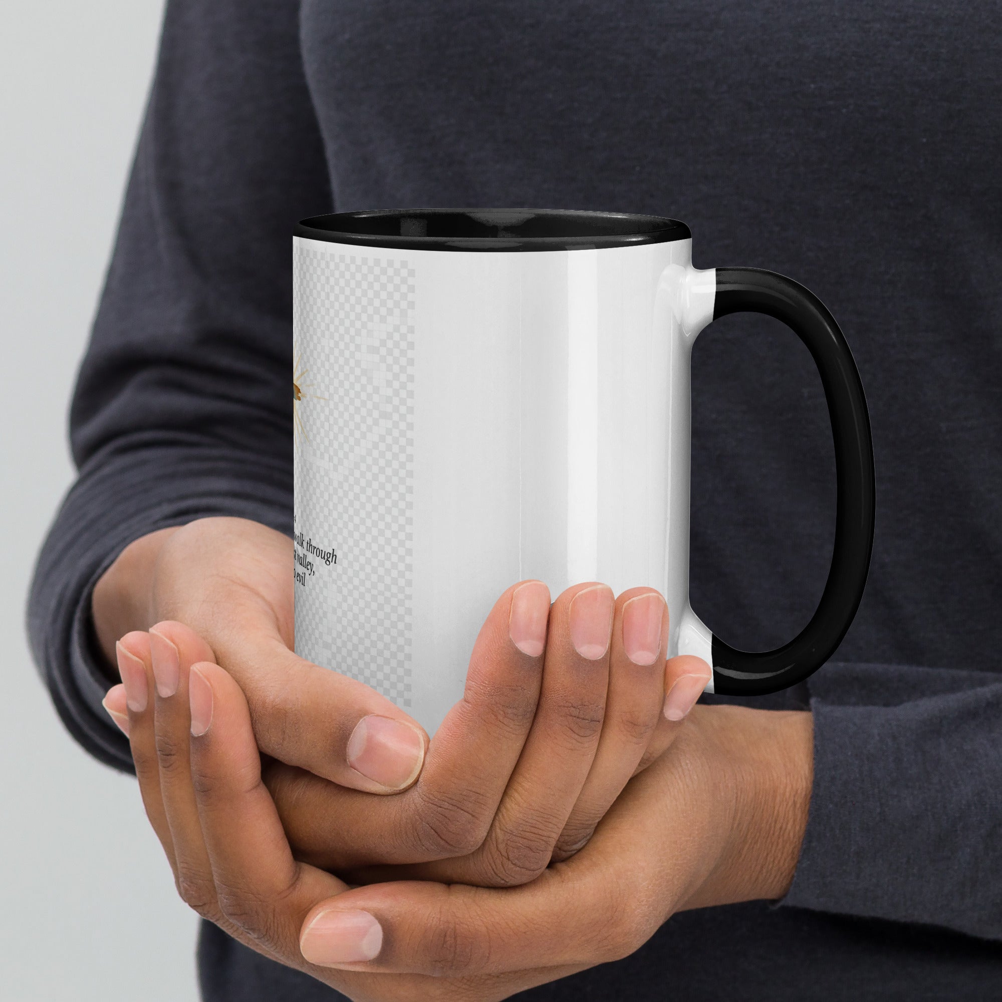 Psalm 23:4 Mug with Color Inside - ThatBoutqiueStore