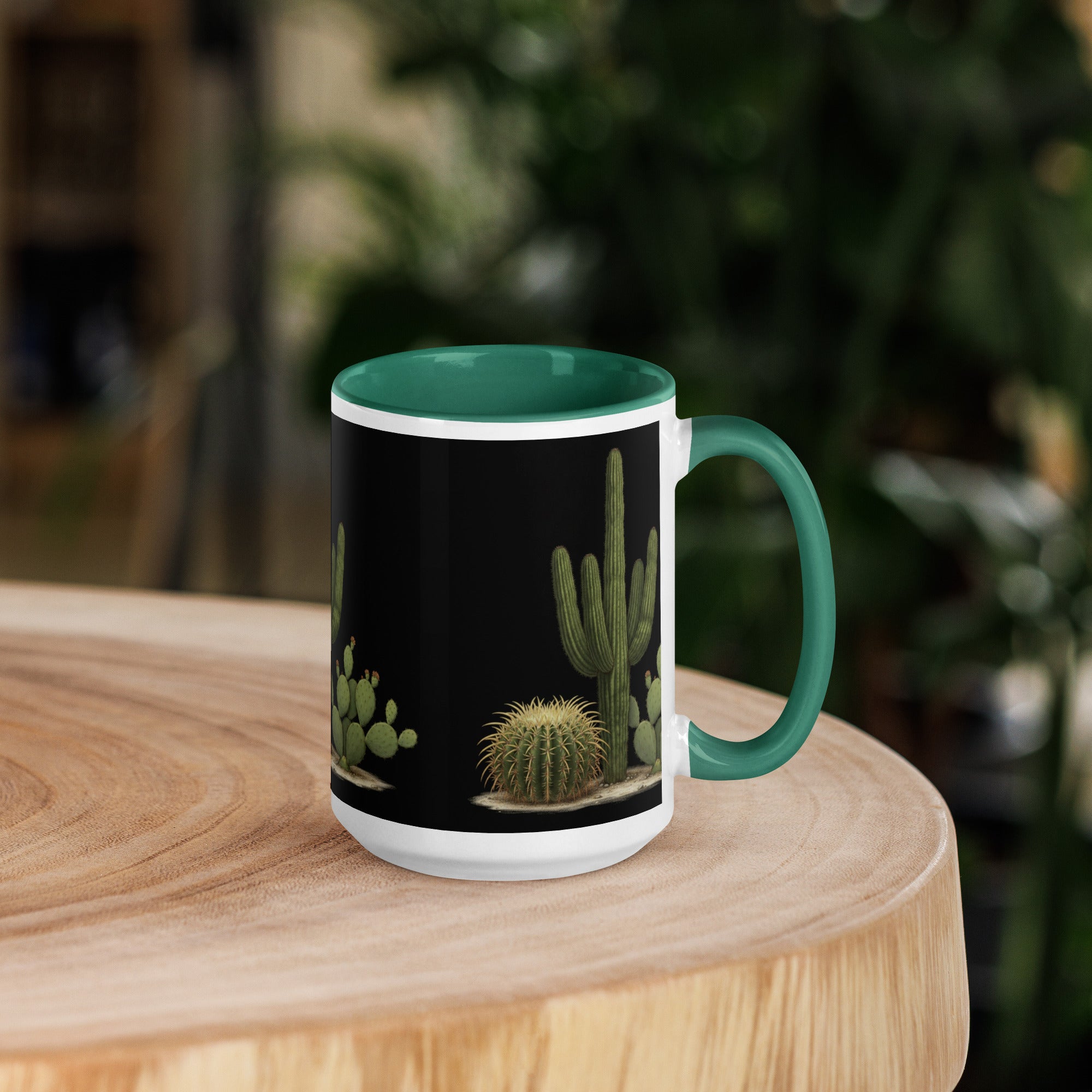 Cacti & Succulents Mug with Color Inside - ThatBoutqiueStore