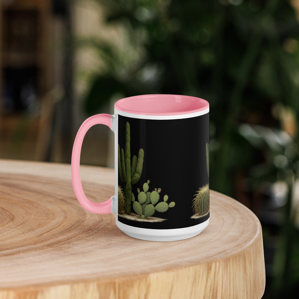 Cacti & Succulents Mug with Color Inside - ThatBoutqiueStore
