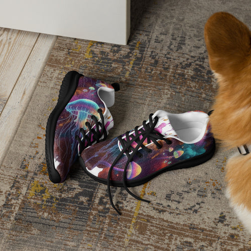Colorful Jellyfish and Mushroom Smoke Women's Athletic Shoes - ThatBoutqiueStore