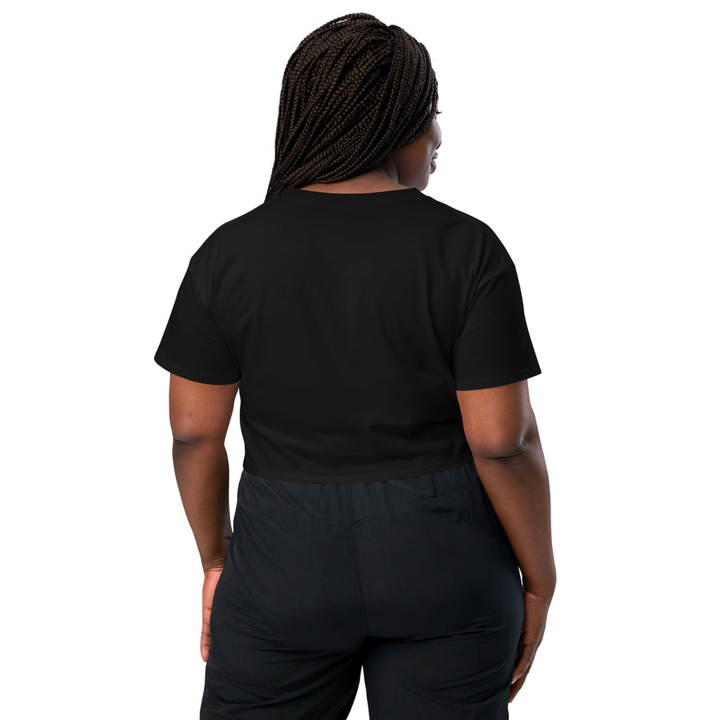Small Print Mellow Smiley Women’s crop top - ThatBoutqiueStore