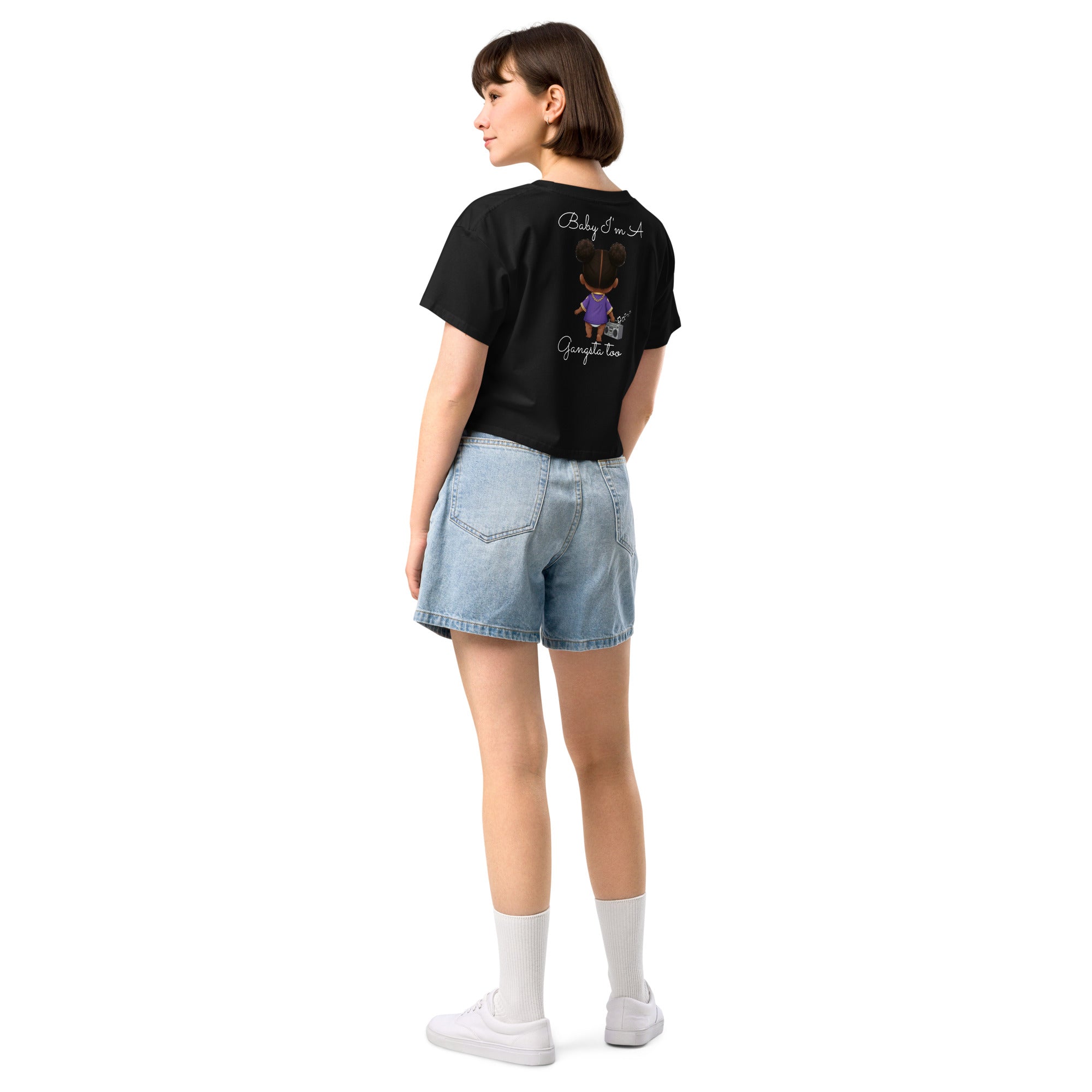SassholeNation Baby I'm a G Too Women's crop top - ThatBoutqiueStore