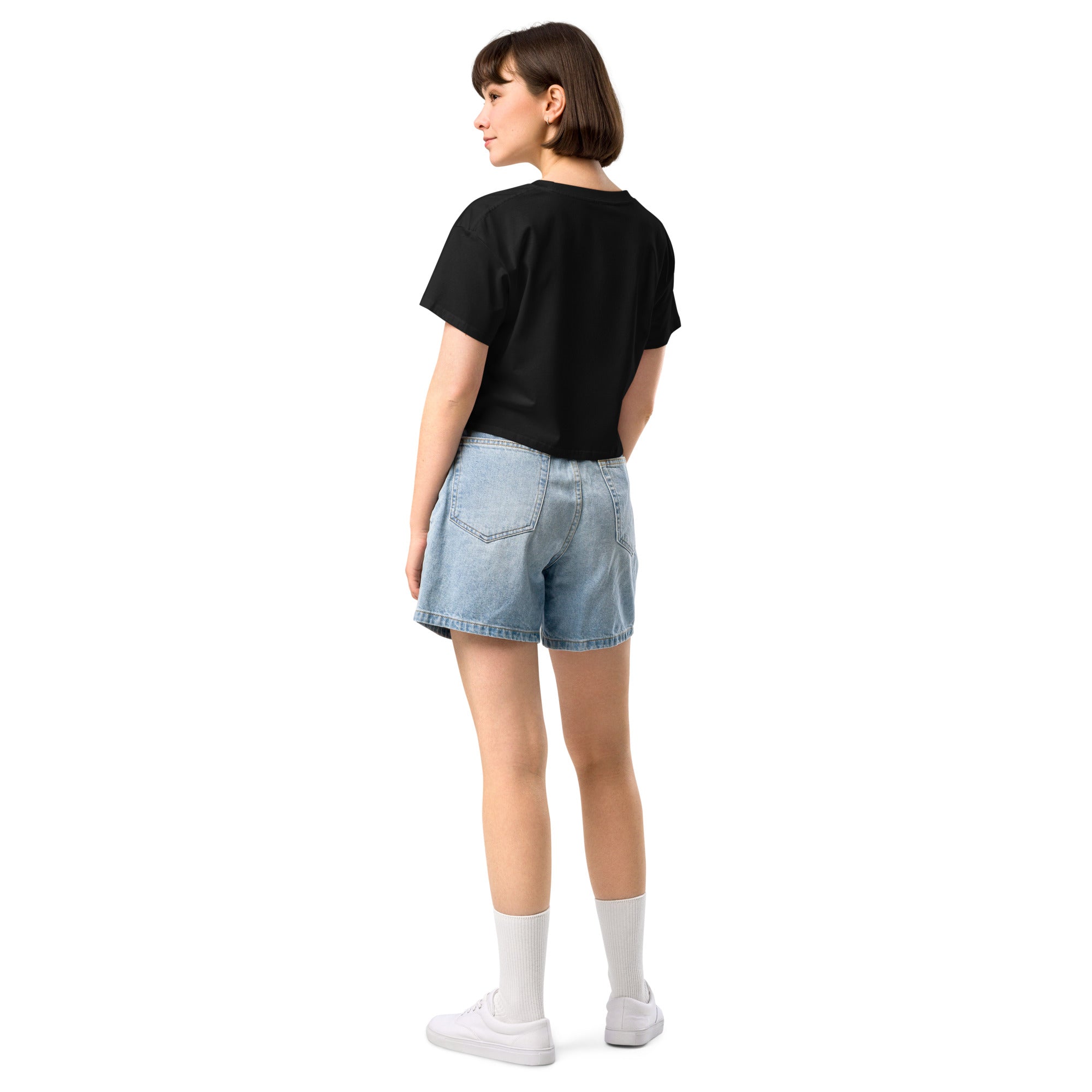OG Drip Smiley Crop Top — Black & White - ThatBoutqiueStore