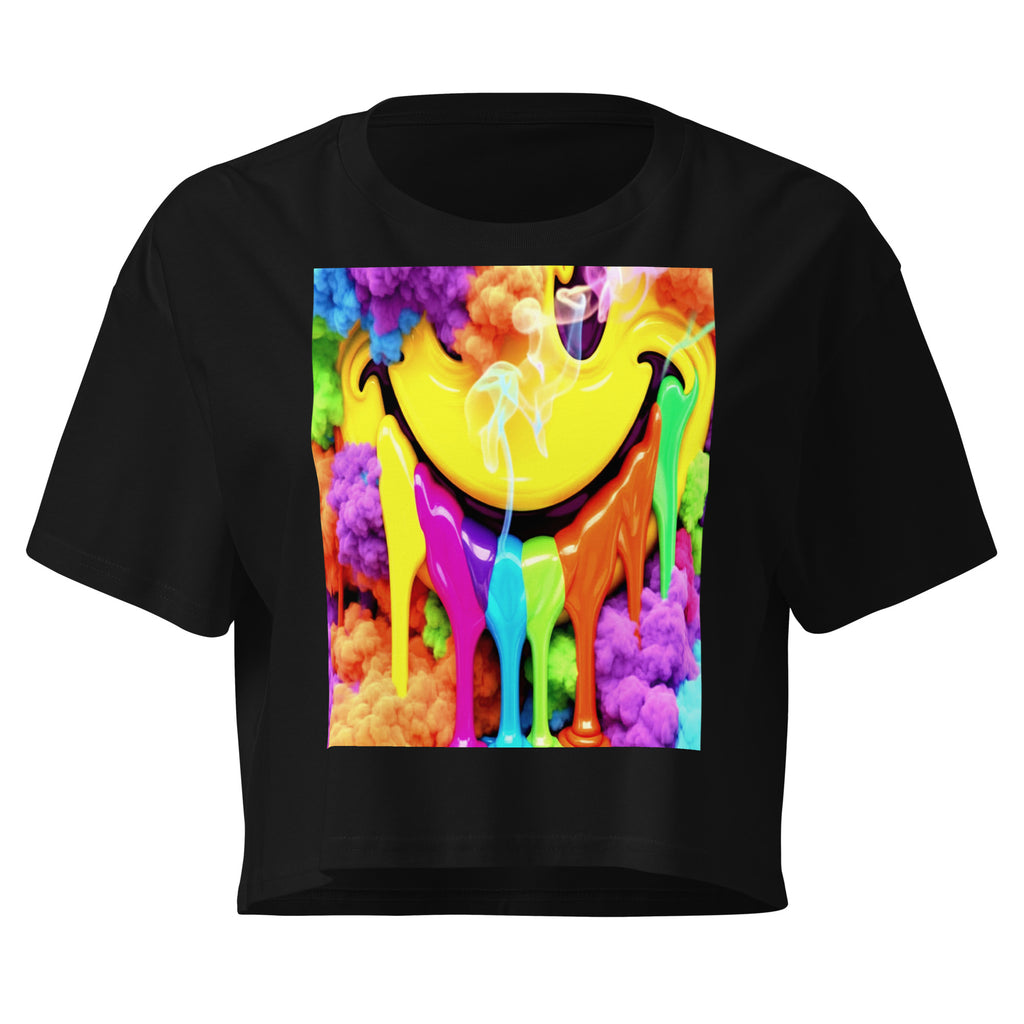 OG Melting Smiley Crop Top - ThatBoutqiueStore
