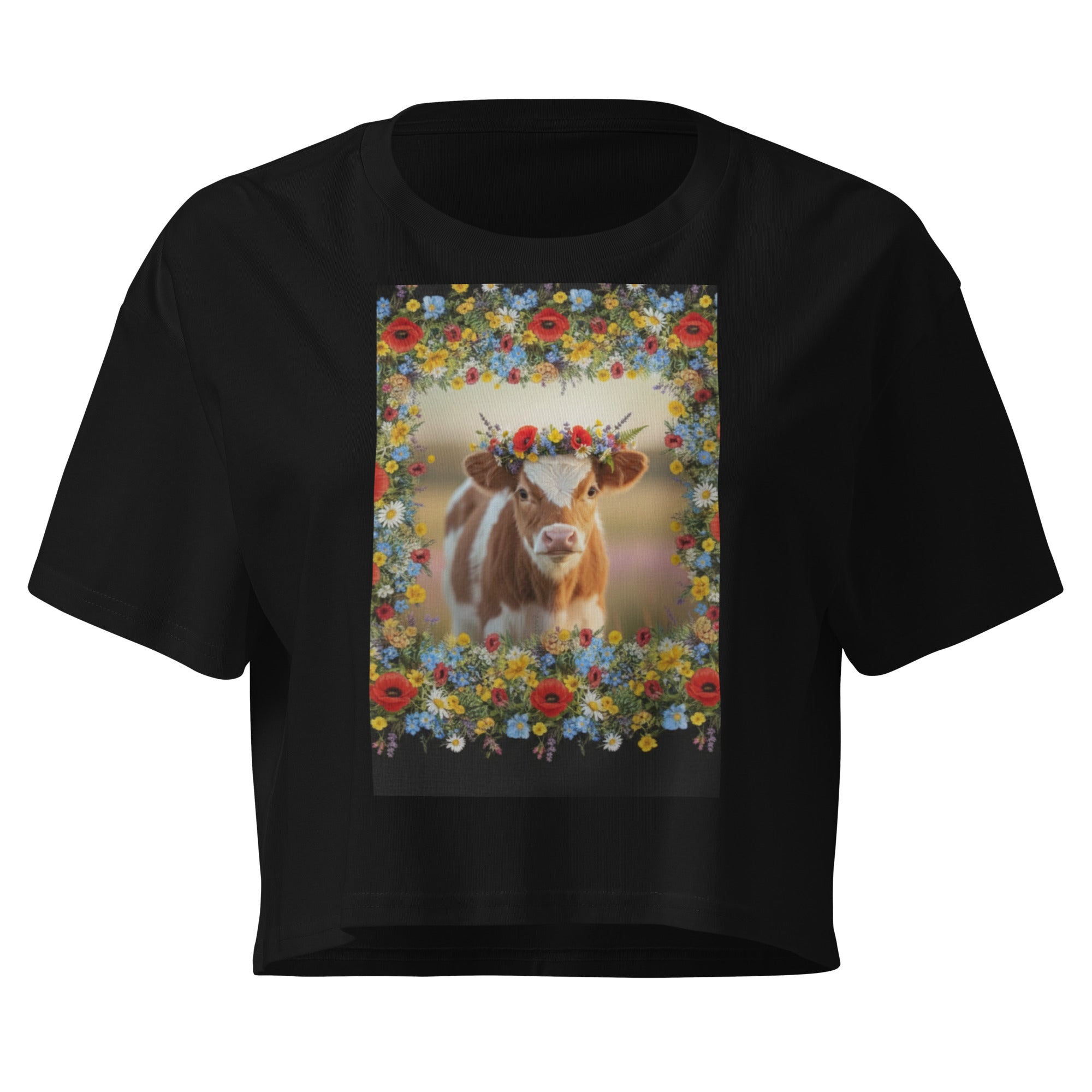 Free Range Wildflower Heifer Crop Top - ThatBoutqiueStore