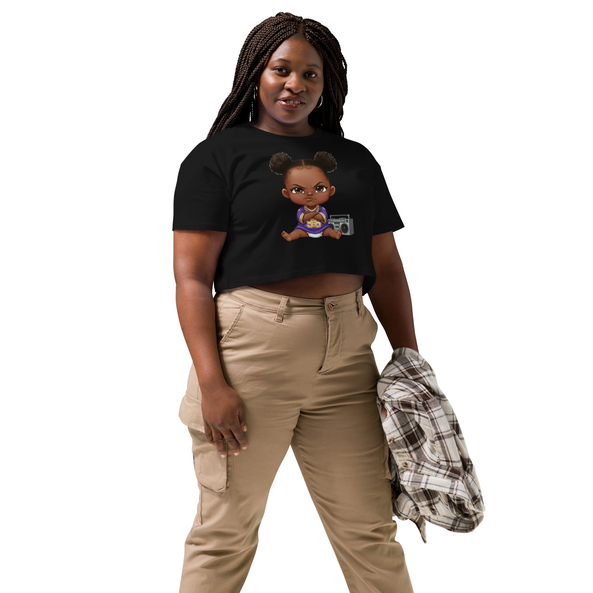 SassholeNation Baby I'm a G Too Women's crop top - ThatBoutqiueStore