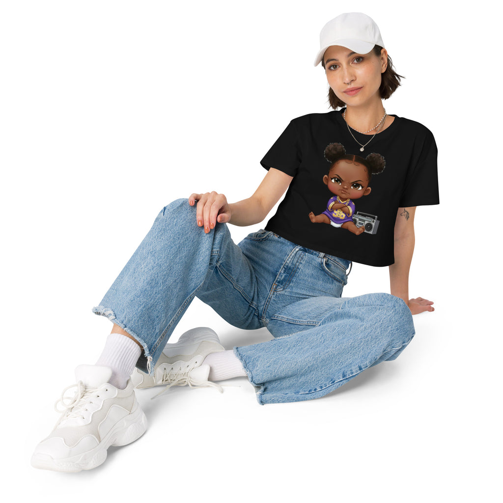 SassholeNation Baby I'm a G Too Women's crop top - ThatBoutqiueStore