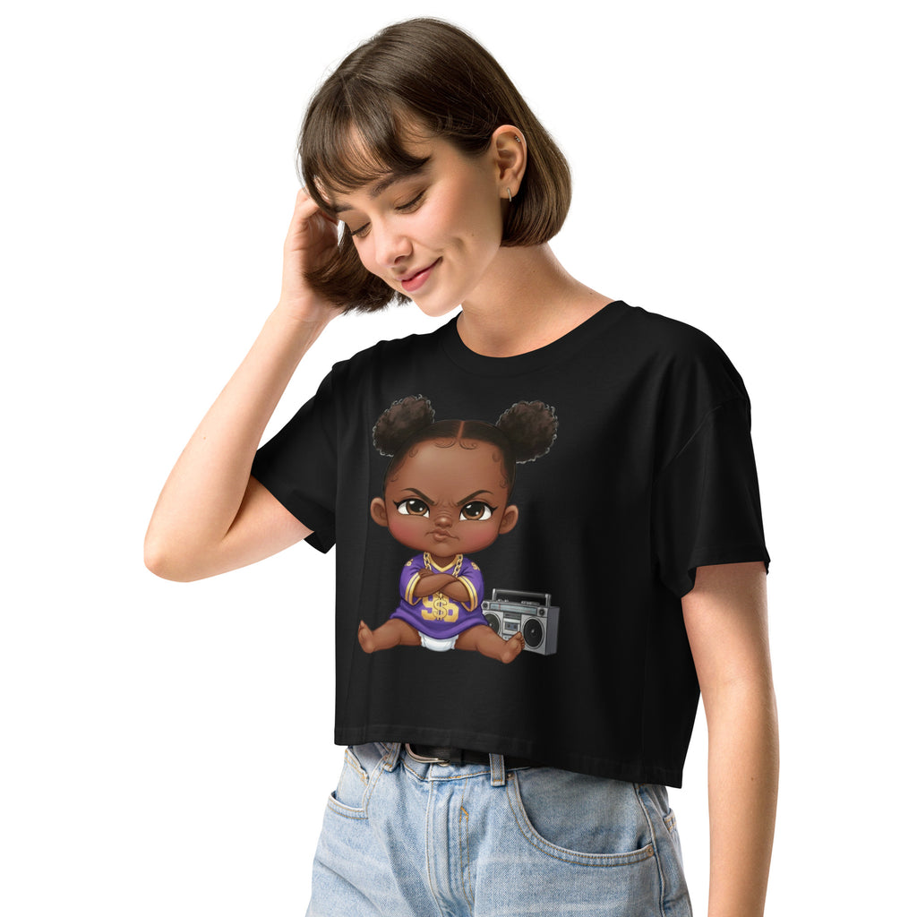 SassholeNation Baby I'm a G Too Women's crop top - ThatBoutqiueStore