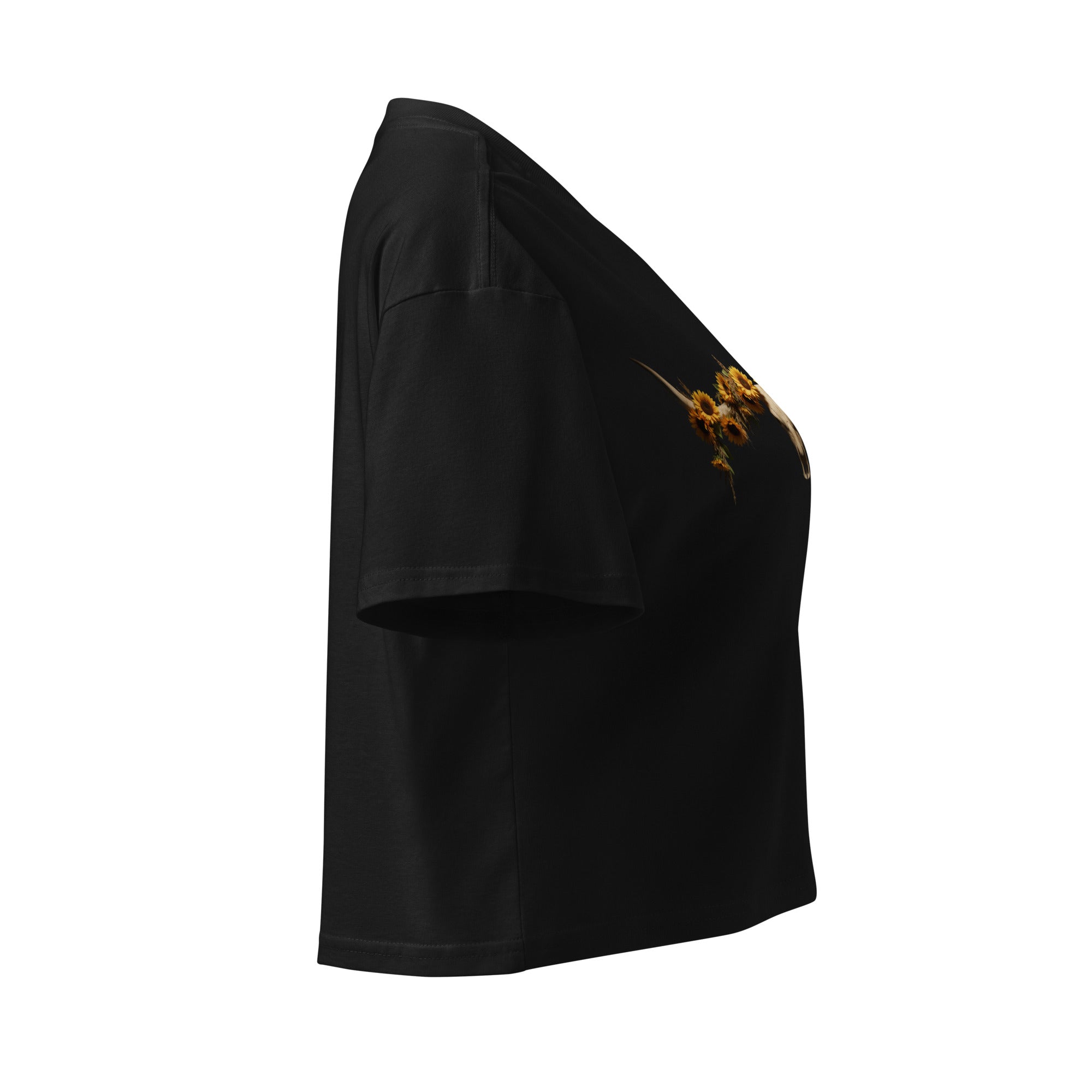 Sunflowers & Steer Women's Crop Top - ThatBoutqiueStore