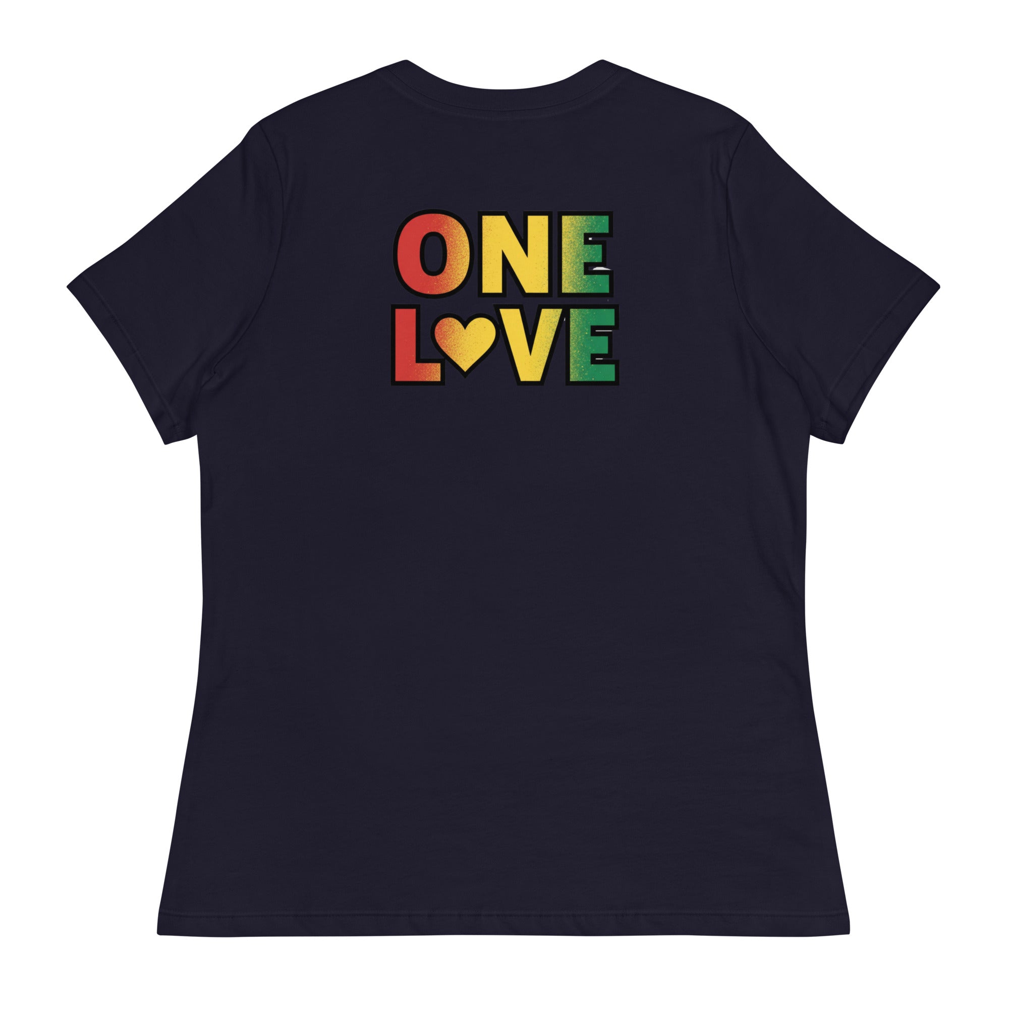 1Love Hand Hearts with One Love on back Women's Relaxed T-Shirt - ThatBoutqiueStore