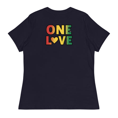 1Love Hand Hearts with One Love on back Women's Relaxed T-Shirt - ThatBoutqiueStore