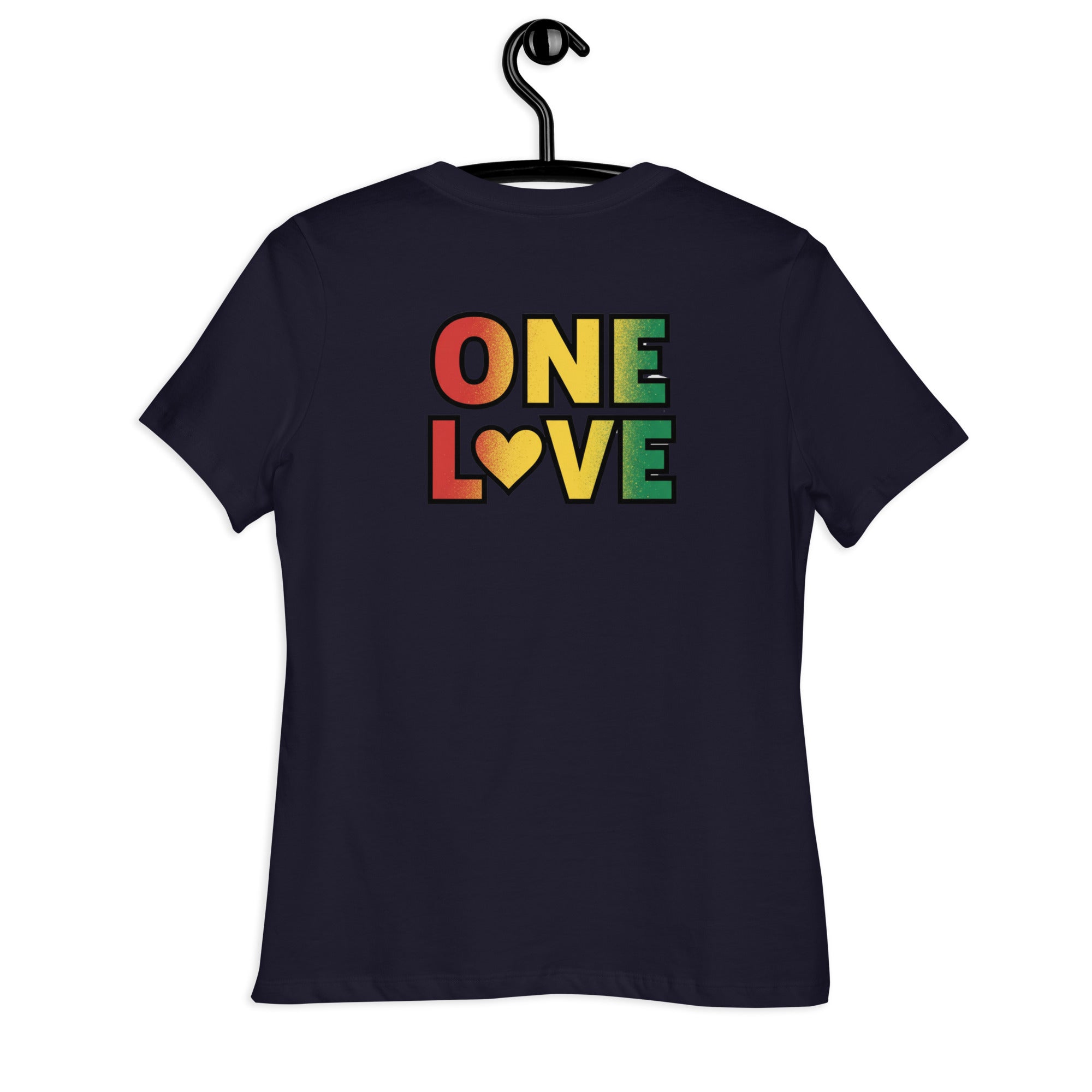 1Love Hand Hearts with One Love on back Women's Relaxed T-Shirt - ThatBoutqiueStore