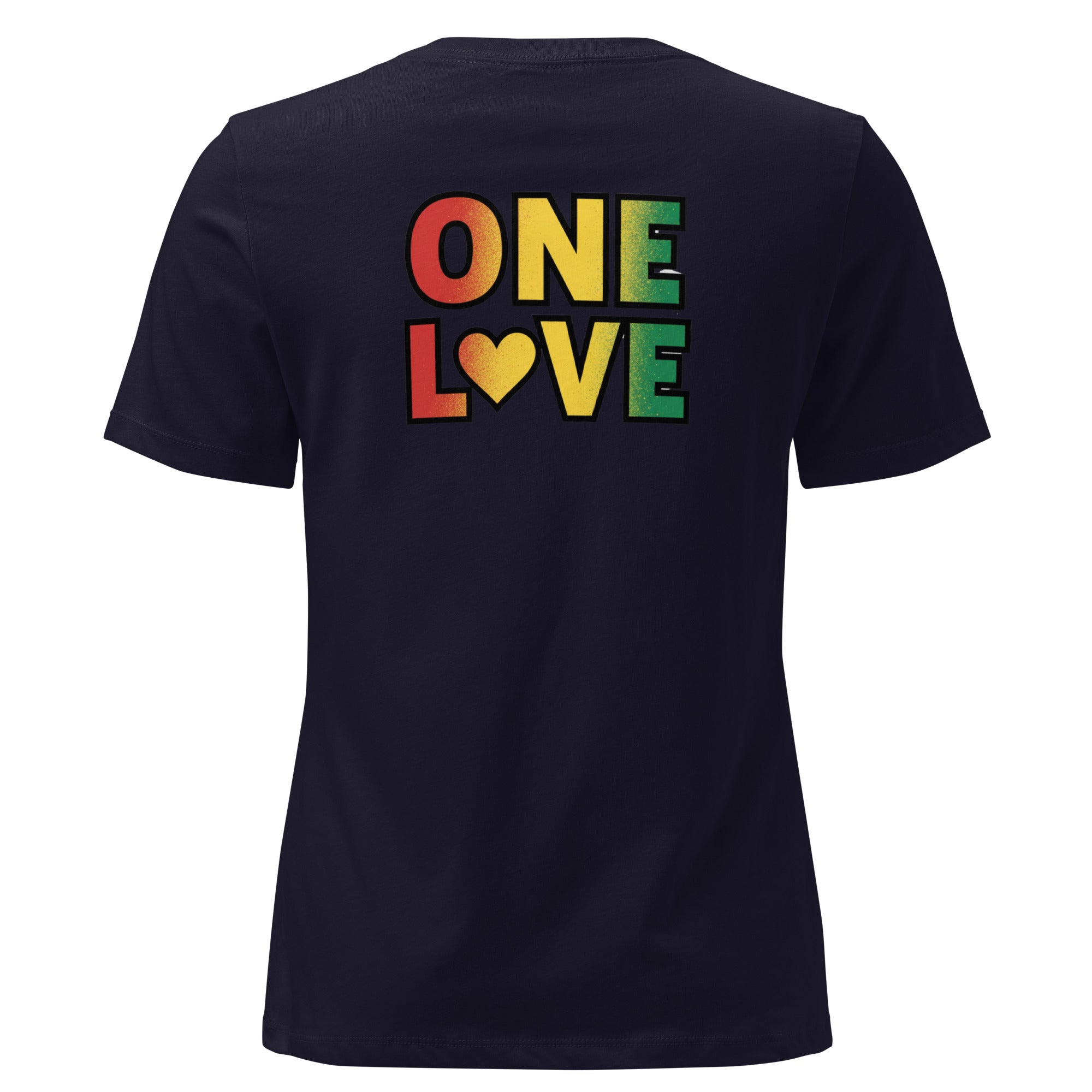 1Love Hand Hearts with One Love on back Women's Relaxed T-Shirt - ThatBoutqiueStore