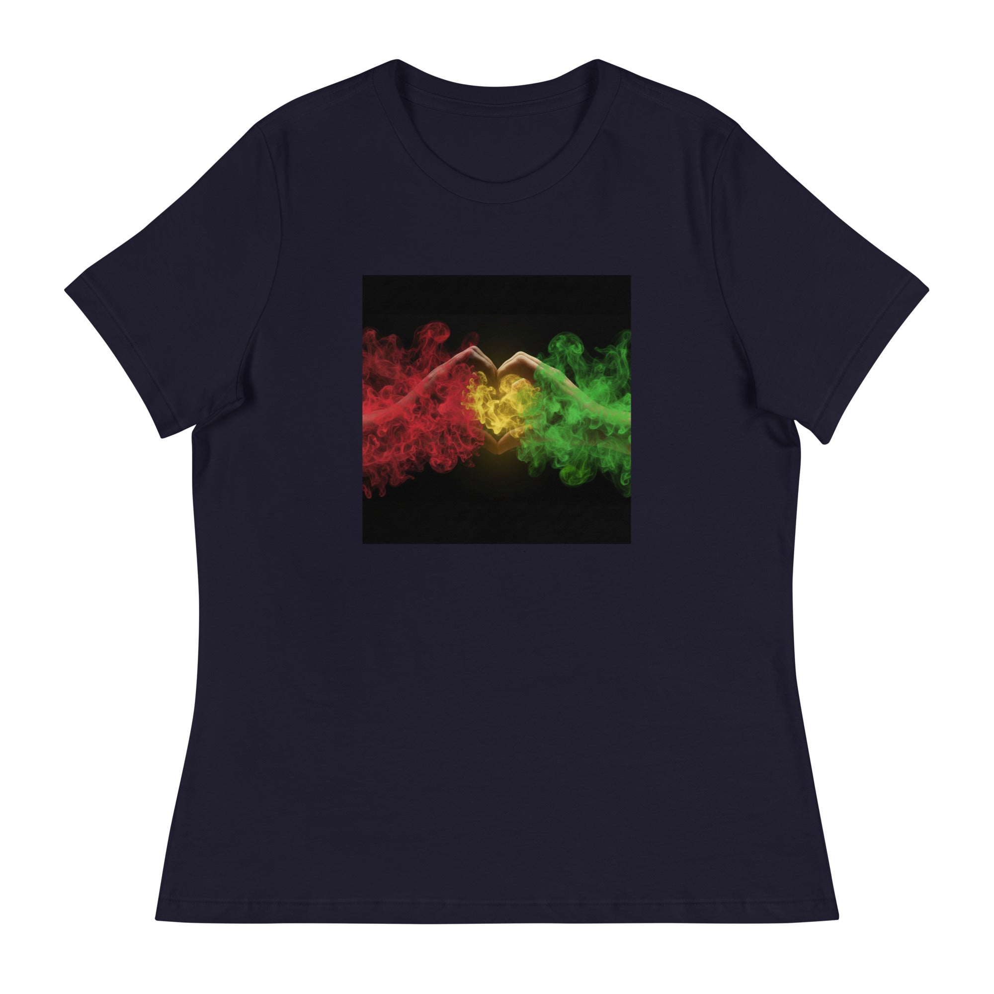 1Love Hand Hearts with One Love on back Women's Relaxed T-Shirt - ThatBoutqiueStore