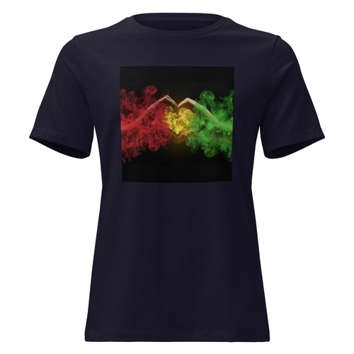 1Love Hand Hearts with One Love on back Women's Relaxed T-Shirt - ThatBoutqiueStore