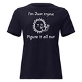 I'm Just Tryna Figure It All Out Sunshine Sippin Women's Relaxed T-Shirt - ThatBoutqiueStore