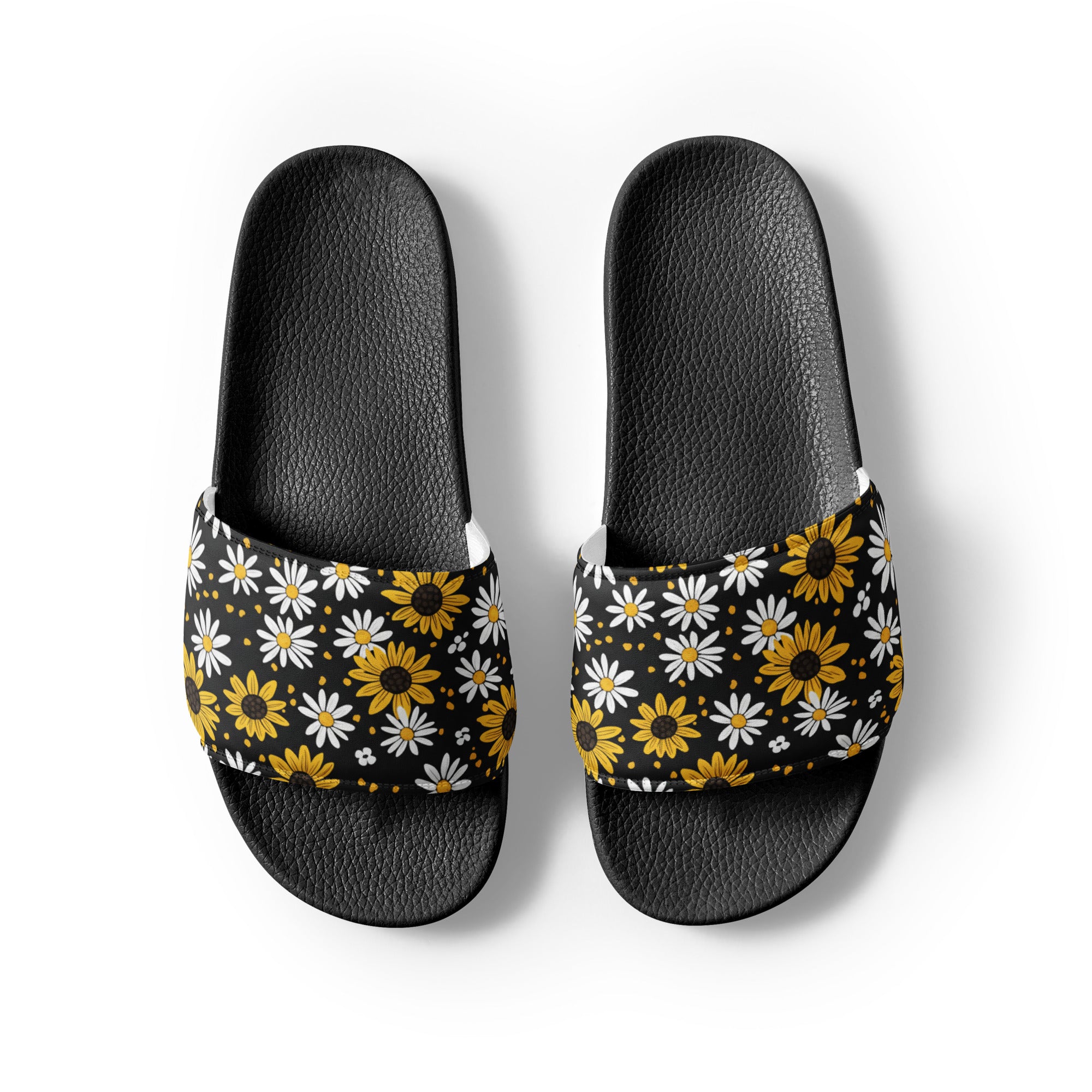 Sunflowers and Daisies Women's slides - ThatBoutqiueStore