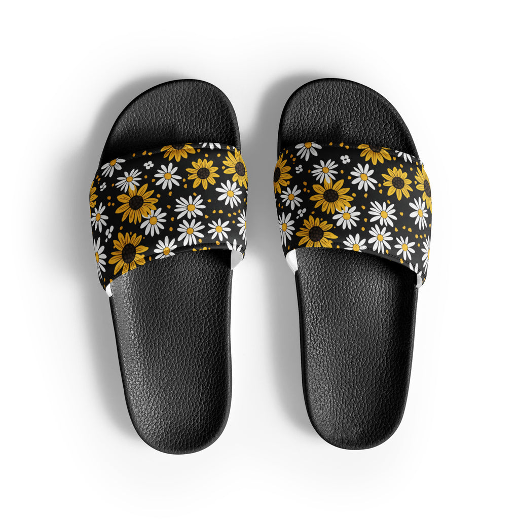 Sunflowers and Daisies Women's slides - ThatBoutqiueStore