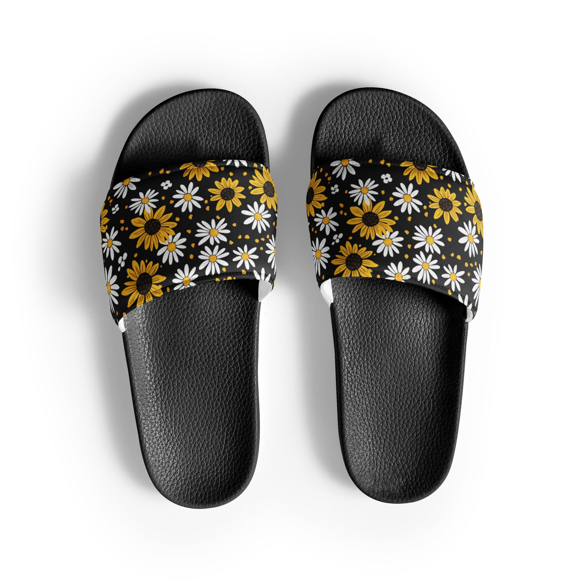 Sunflowers and Daisies Women's slides - ThatBoutqiueStore