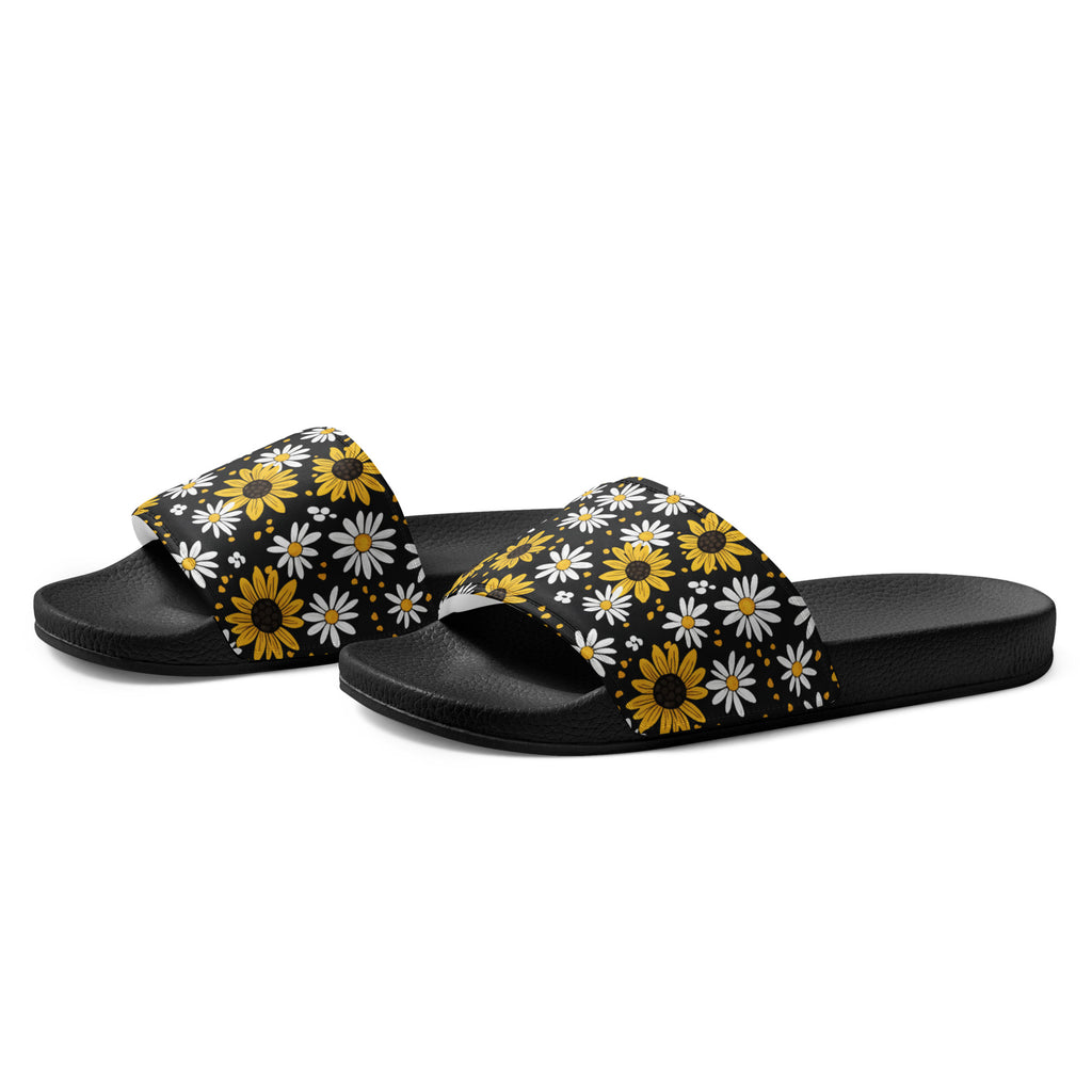 Sunflowers and Daisies Women's slides - ThatBoutqiueStore