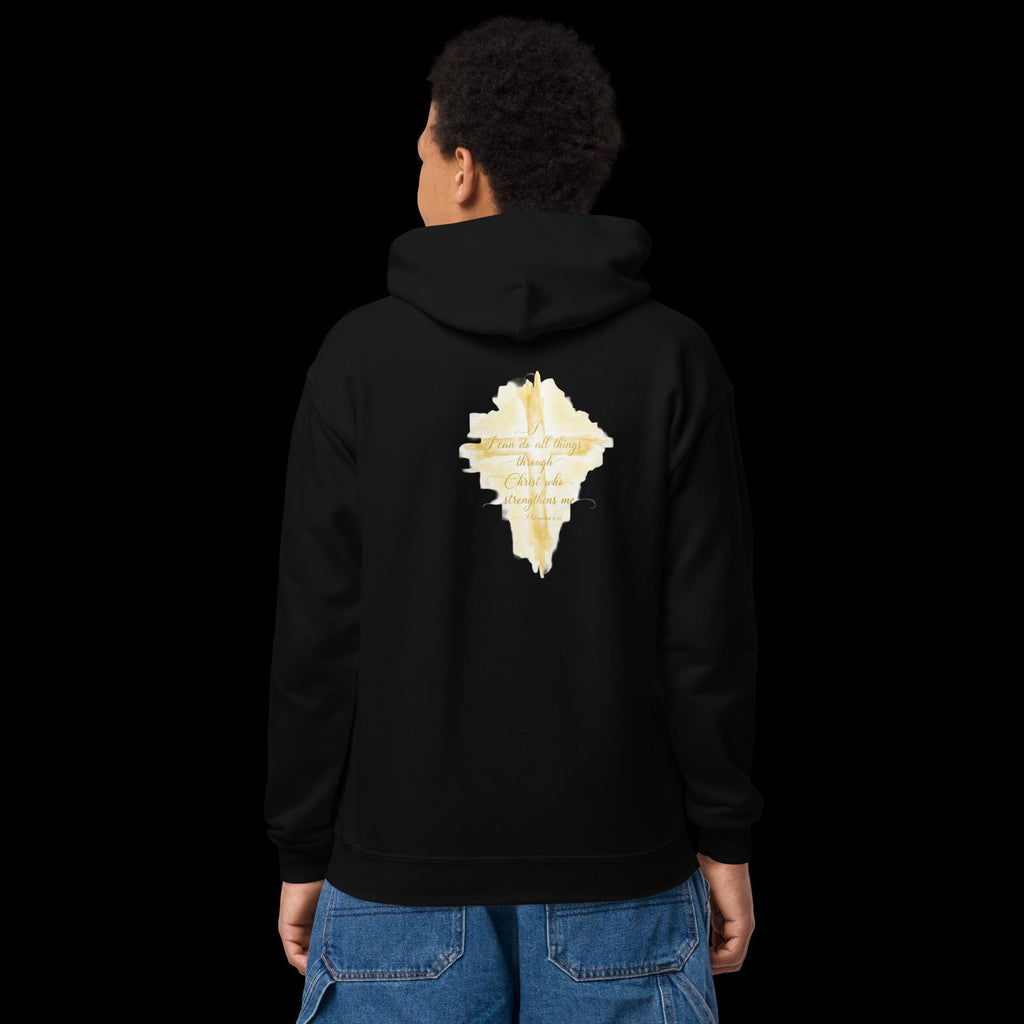 Philippians 4:13 Youth Heavy Blend Hoodie - ThatBoutqiueStore